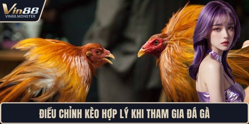 Điều chỉnh kèo hợp lý khi tham gia đá gà